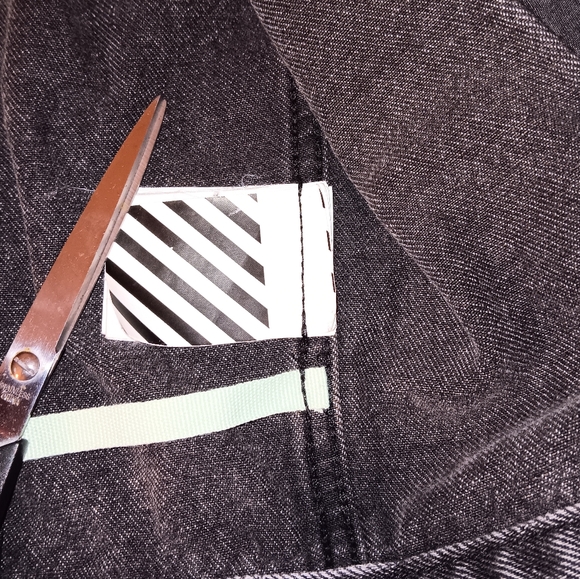 2018 Off White Black Denim Jacket - Picture 3 of 12